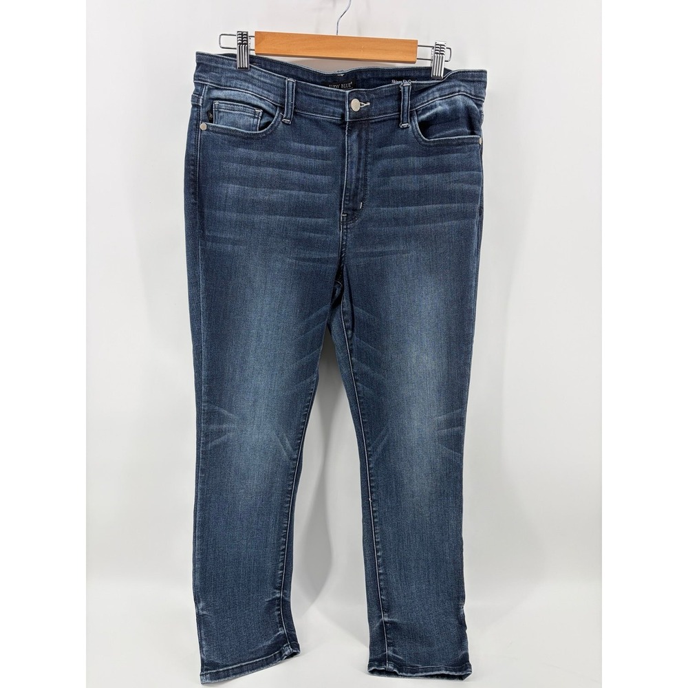 Judy Blue Los Angeles, Skinny Fit Capri, Dark Wash, Women's Size 15/32